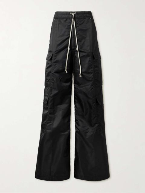 Rick Owens DRKSHDW Jumbo Bela Wide Leg Recycled Nylon Drawstring Cargo