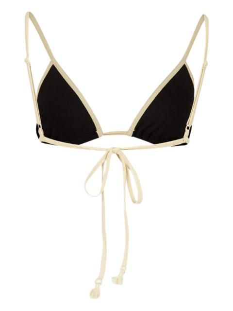 Johanna Ortiz Playa Del Rio Triangle Bikini Top REVERSIBLE