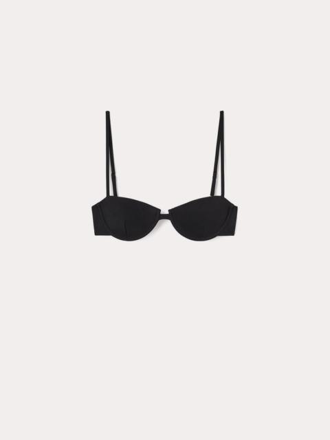 Tot Me Bra Bikini Top Black Reversible