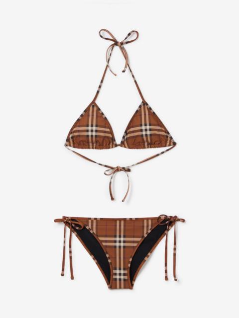 Burberry Check Triangle Bikini REVERSIBLE