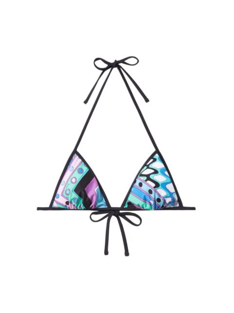 Pucci Vivara Print Bikini Top Reversible