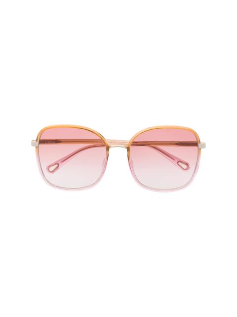 Franky oversized square-frame sunglasses