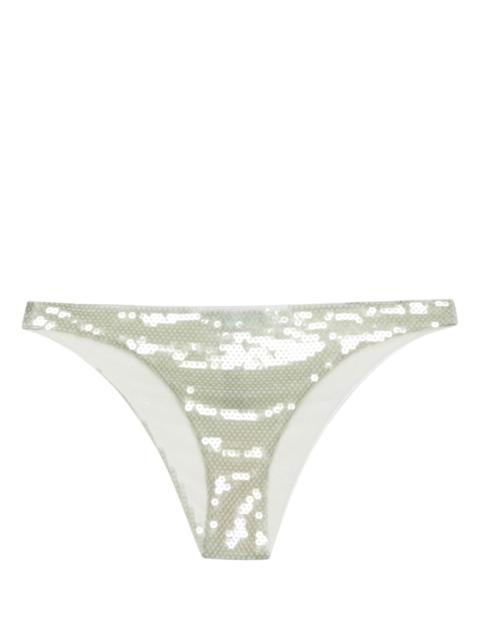 sequinned tulle bikini bottoms