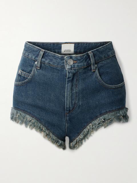Eneidao Fringed Denim Shorts