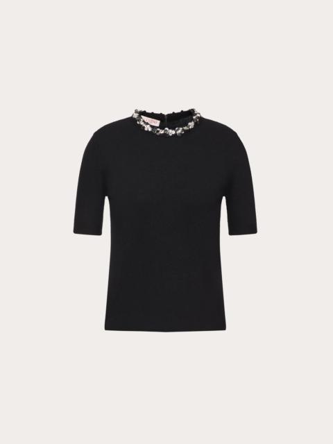 EMBROIDERED WOOL SWEATER