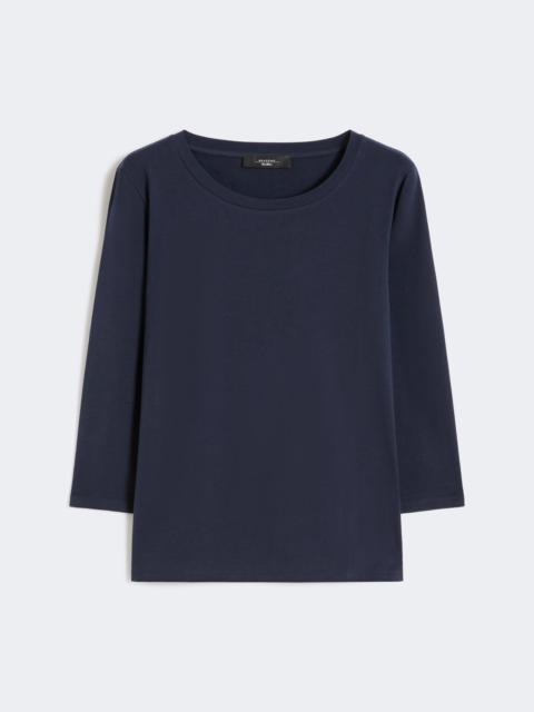 Stretch cotton T-shirt - NAVY