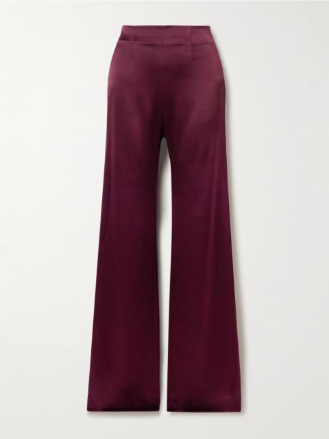 Sister Moon Satin Wide-leg Pants