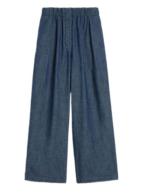 elasticated-waistband trousers