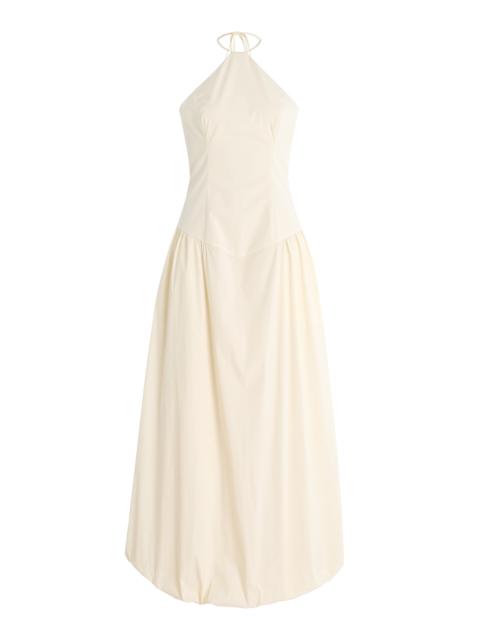 Florent Cotton-Blend Gown ivory