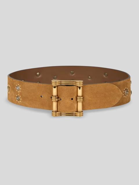 SUEDE BELT WITH STUDS