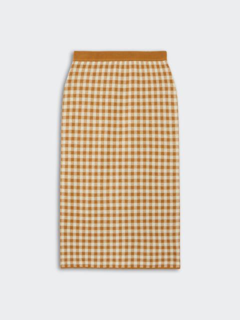Gingham Long Skirt