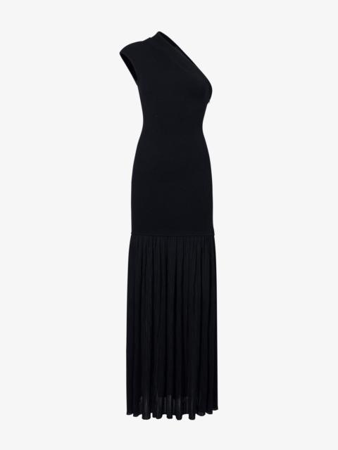 Cora Dress in Pleated Crepe Chiffon
