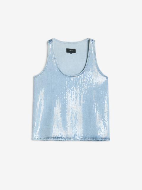 MANKIND Long Tank in Shimmer