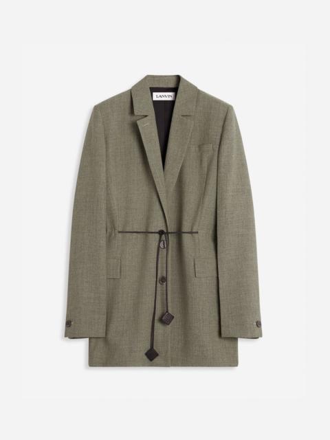 BELTED WOOL JACKET