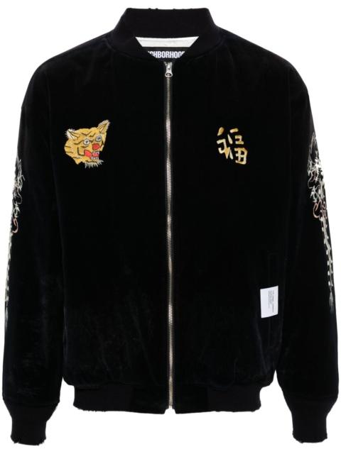 Savage velvet bomber jacket
