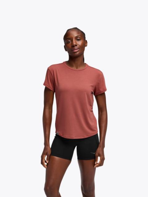 Women's HOKA Essential Tee Shirt in Rouge
