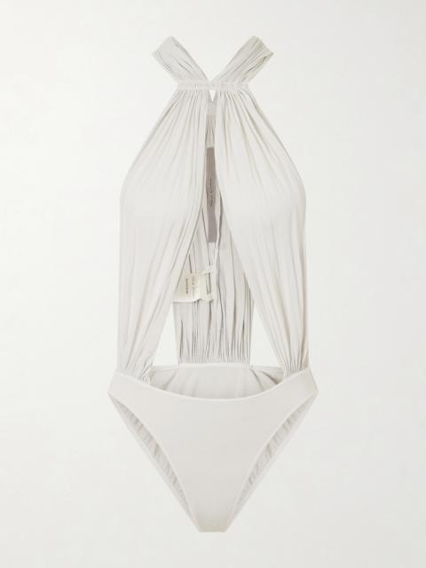 Miami Gathered Cotton-jersey Bodysuit