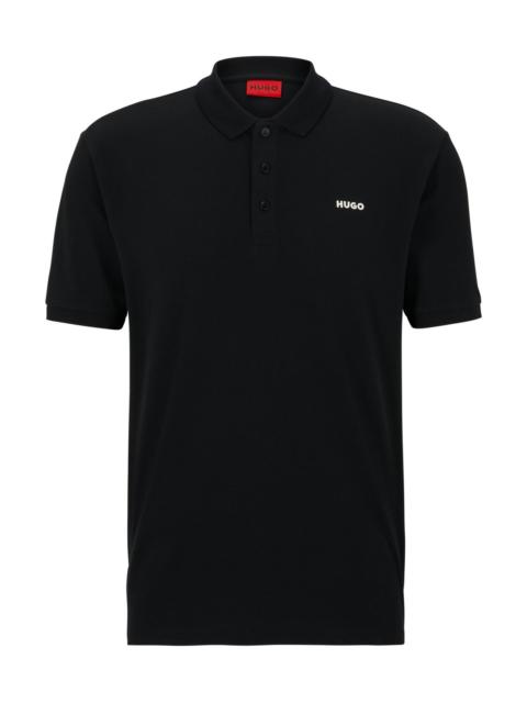 COTTON-PIQUÉ POLO SHIRT WITH LOGO PRINT