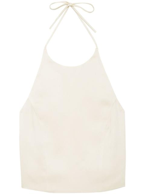 Leslie silk halterneck top
