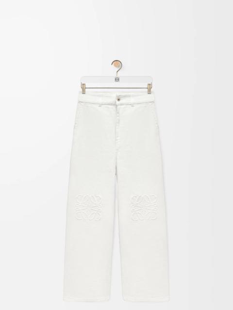 Anagram baggy jeans in denim