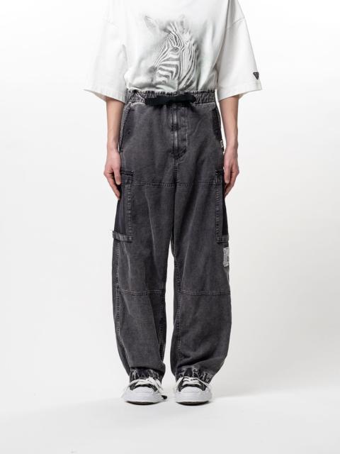Cotton Satin Cargo Pants