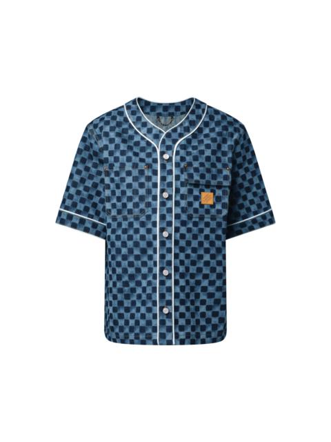 Damier Denim Baseball Shirt