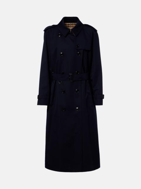 Cotton gabardine trench coat