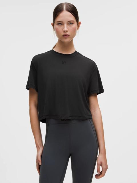 Jersey Training Cropped Short-Sleeve Shirt *Flocked