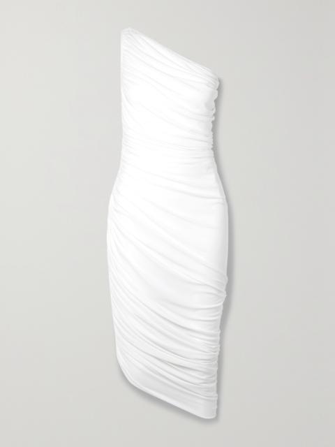 Diana One-shoulder Ruched Stretch-jersey Dress
