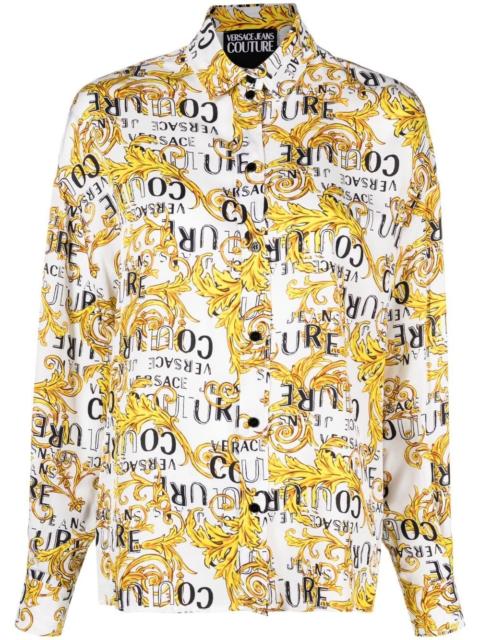 baroque logo-print shirt