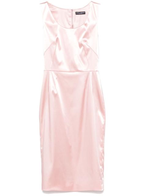 satin midi dress
