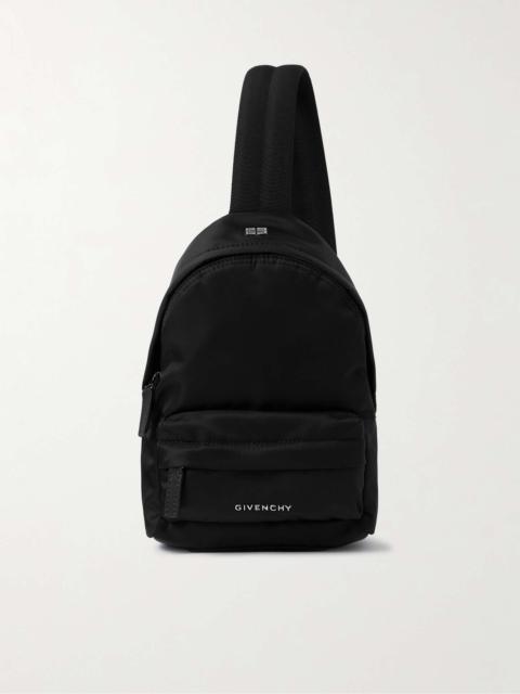 Givenchy Essential U Small Leather-Trimmed Shell Backpack | REVERSIBLE