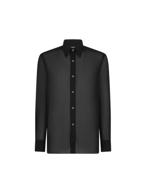 COTTON VOILE FLUID FIT SHIRT