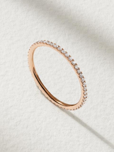 Thread 18-karat Rose Gold Diamond Eternity Ring