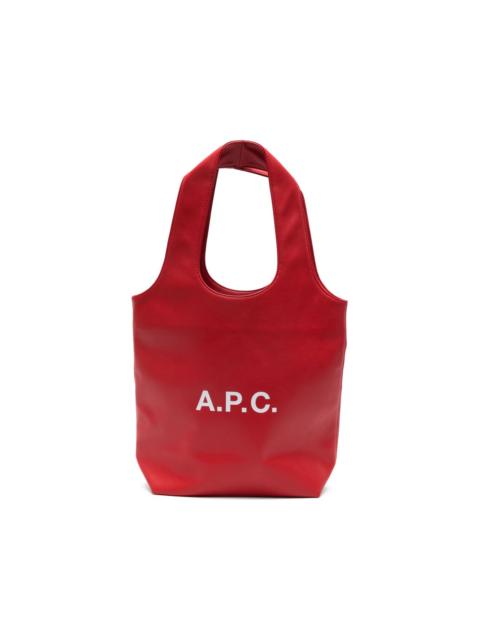 logo-print tote bag