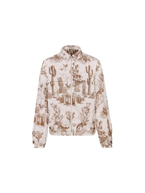 Dior x CACTUS JACK Zipped Blouson Brown/White