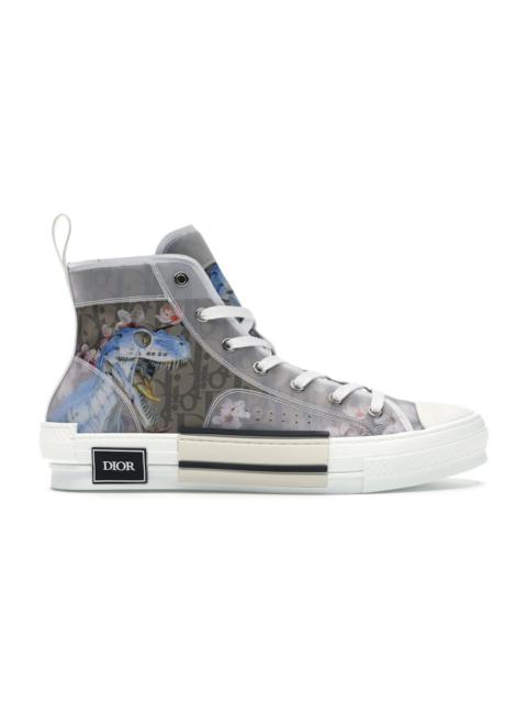 Dior B23 High Canvas Sorayama Dinosaur Brown
