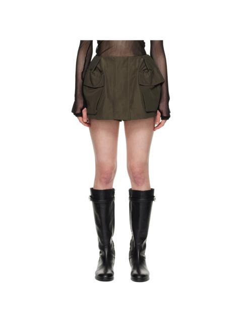 Khaki Grosgrain Skort