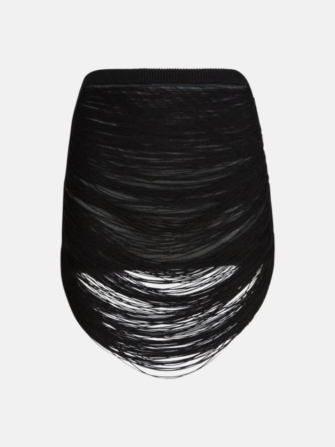BLACK MIDI SKIRT