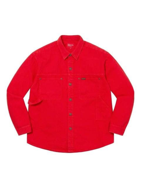 Supreme Denim Painter Shirt 'Red' SUP-SS23-119