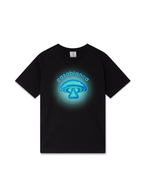 Airbrush Mushroom Logo Short Sleeve T-shirt
