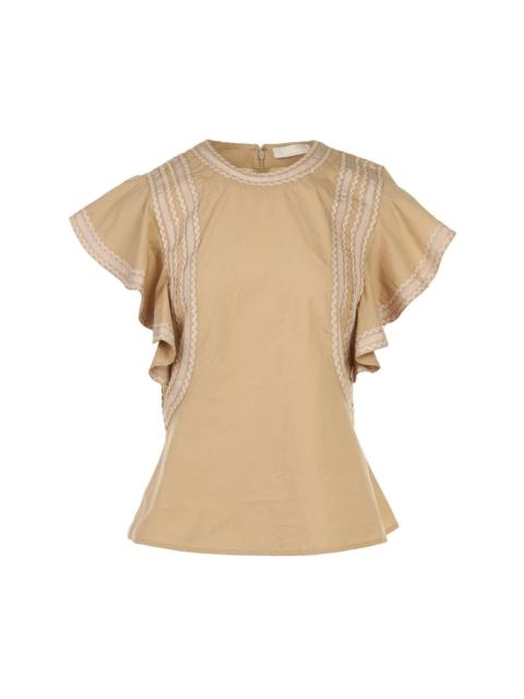 Anora Flutter Sleeve Top