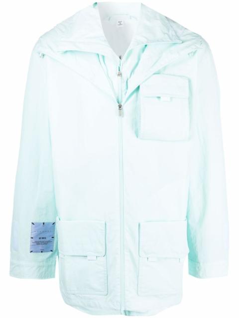 multi-pocket hooded jacket