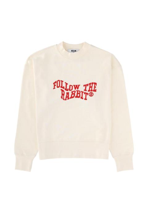 printed round-neck knitwear