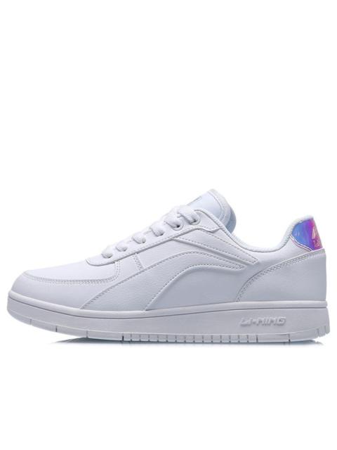 (WMNS) Li-Ning Classic Skateboarding Low 'White Laser' AGCP422-3