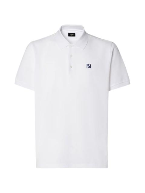 white logo polo shirt
