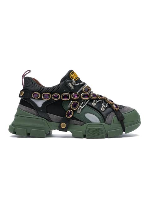Gucci Flashtrek SEGA Green Removable Crystal