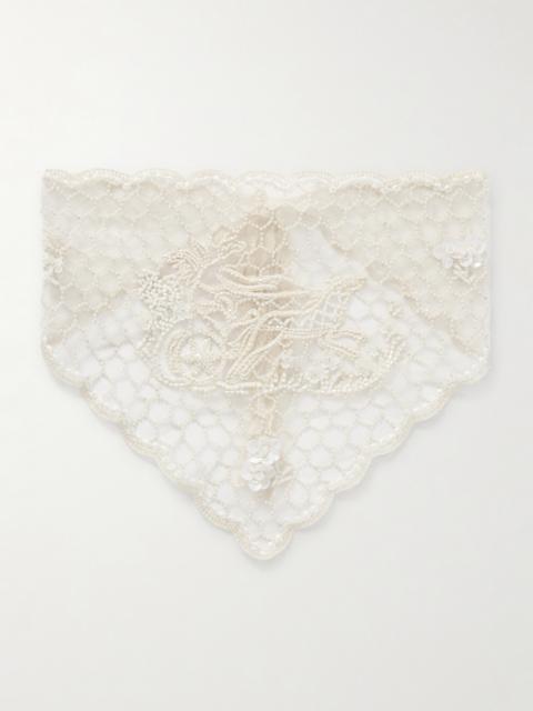 Embellished Tulle Veil