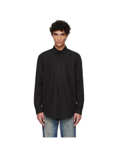 Black Cotton Poplin Shirt