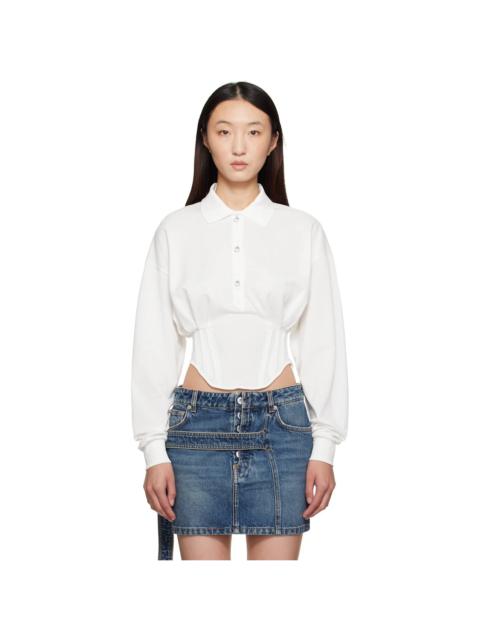 White Corseted Polo